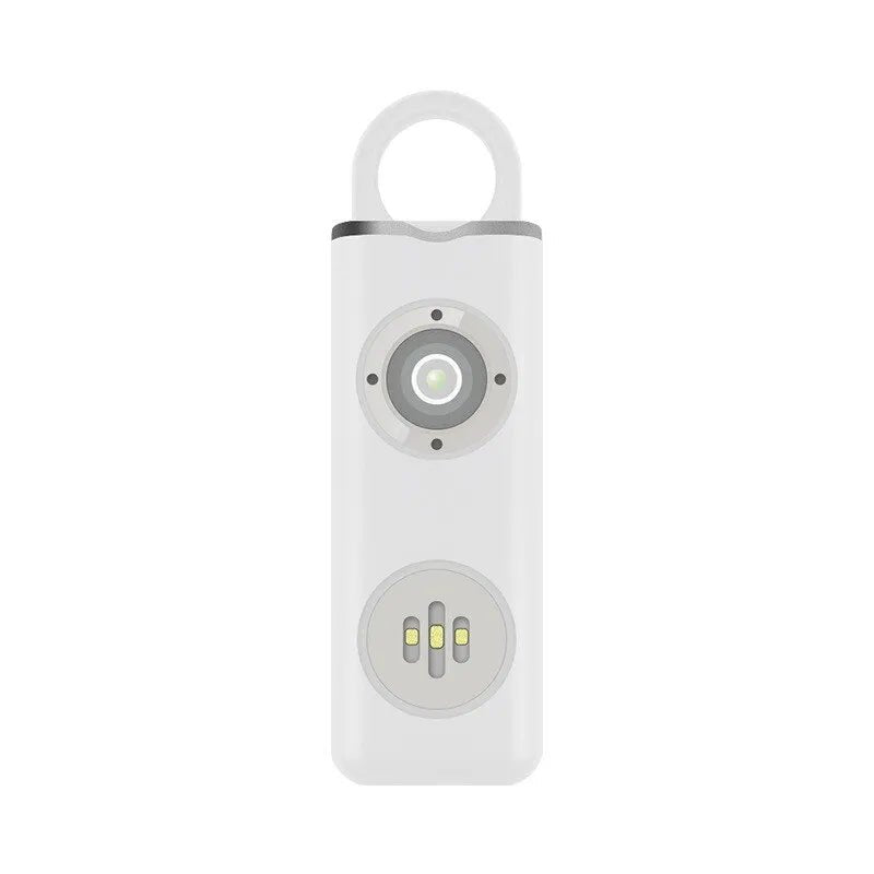 White Personal Alarm Keychain - Run Day Ready